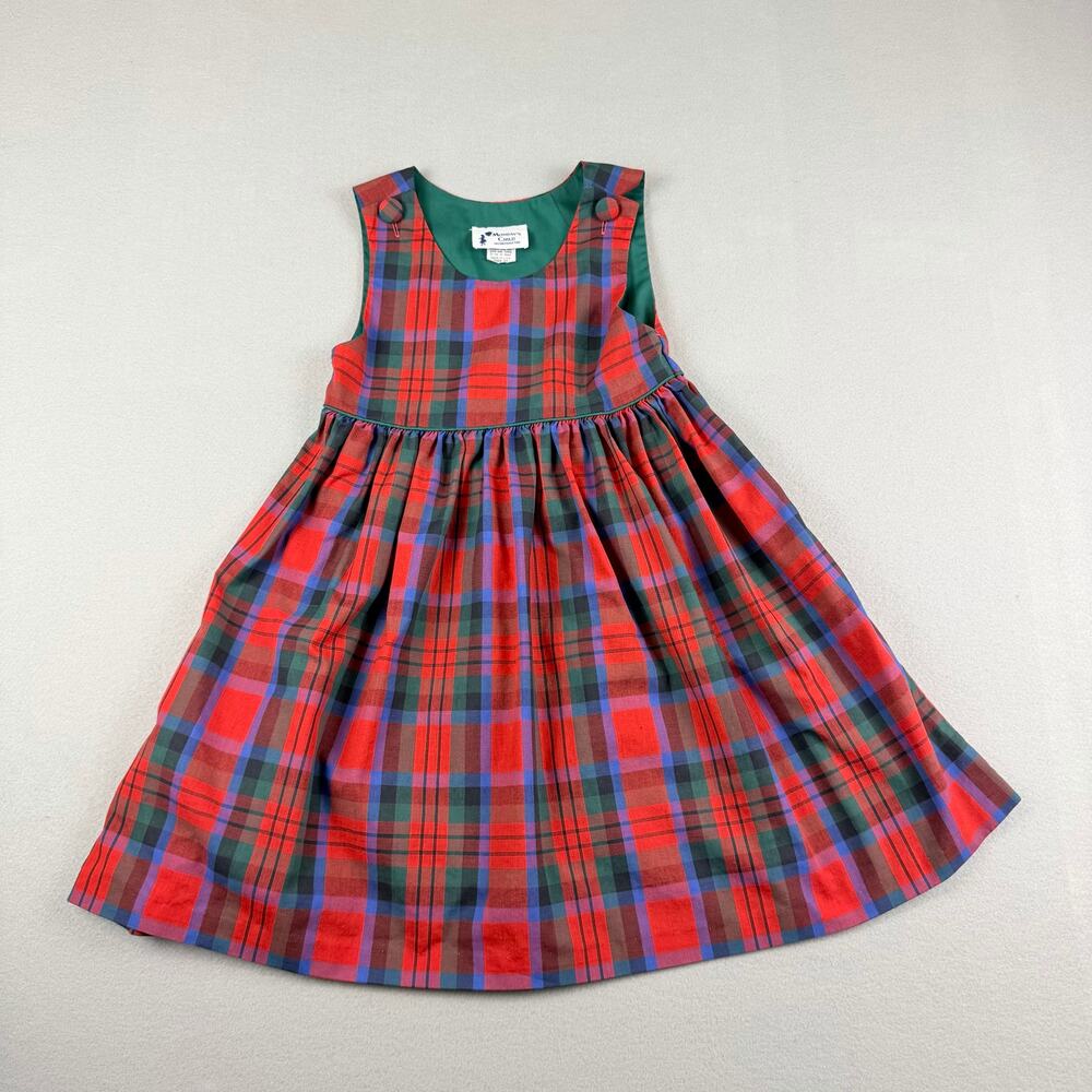 Vintage Monday’s Child Plaid Dress 3T USA Made